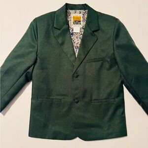 Peanut Butter Collection Boys Green Blazer Size 6